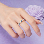 Distinctive And Luxurious 2-Prong Marquise Cut Alexandrite Wedding Ring - Additional view