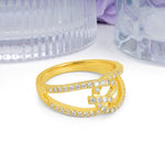 Lustrous Intertwined?Knot Round?Cut Moissanite Pav¨¦ Wedding Ring - Additional view