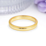 Double?Sided Milgrain Beaded?Edge Polished Wedding Ring - Additional view
