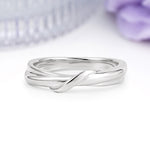 Polished Intertwined Knot Plain Comfort?Fit Wedding Ring - Additional view