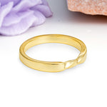 Sleek Mid?Shank Twisted Unadorned Promise Wedding Ring - Additional view