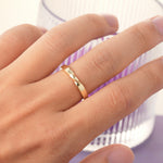 Sleek Mid?Shank Twisted Unadorned Promise Wedding Ring - Additional view