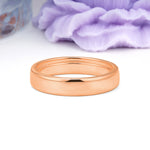 Sleek High?Polish Dome?Profile Unadorned Wedding Ring - Additional view