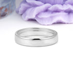 Sleek High?Polish Dome?Profile Unadorned Wedding Ring - Additional view