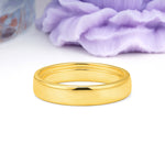 Sleek High?Polish Dome?Profile Unadorned Wedding Ring - Additional view