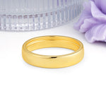 Sleek High?Polish Dome?Profile Unadorned Wedding Ring - Additional view