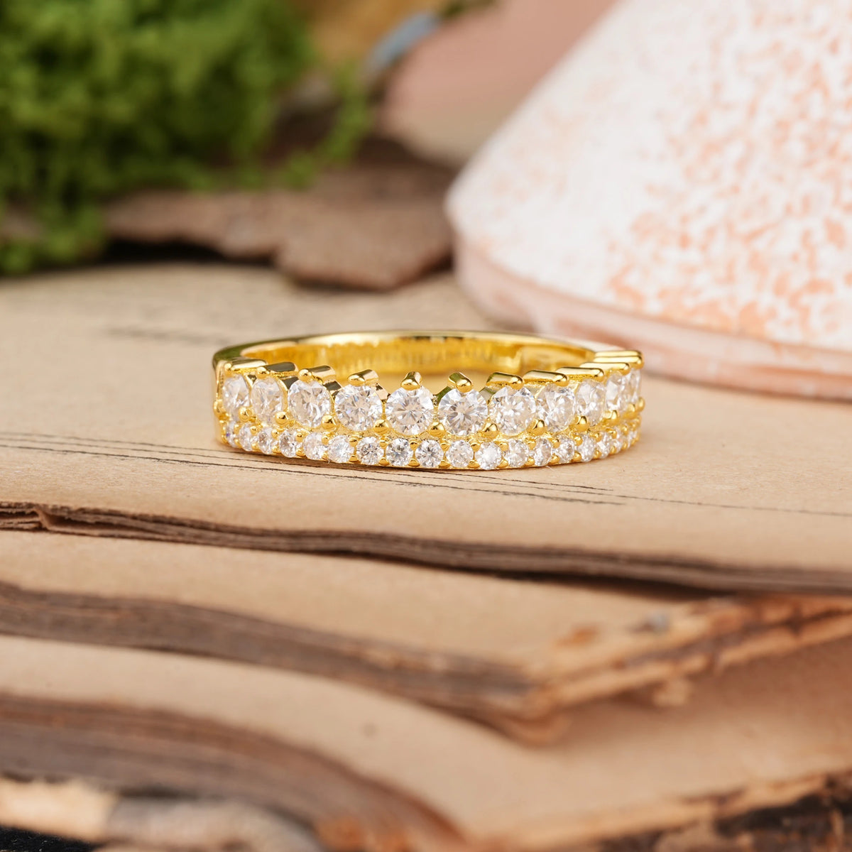 Moissanite Unique and Luxurious Wedding Ring