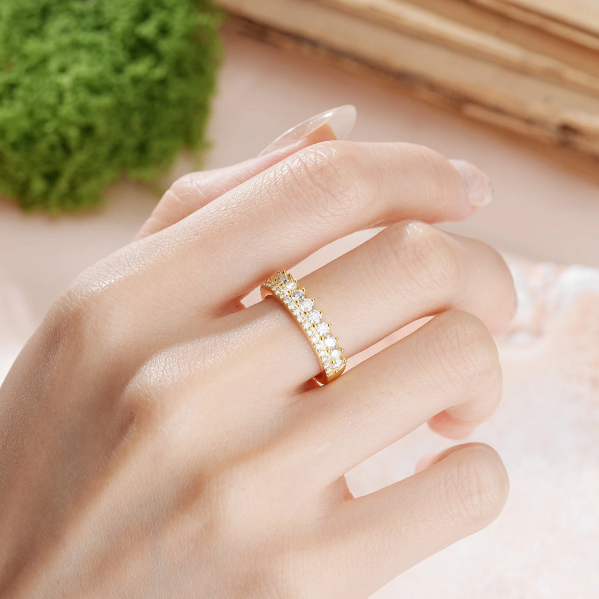 Moissanite Unique and Luxurious Wedding Ring